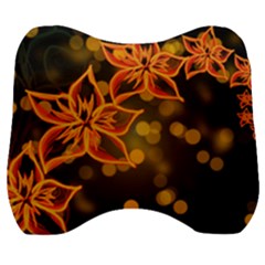 Flowers Background Bokeh Leaf Velour Head Support Cushion