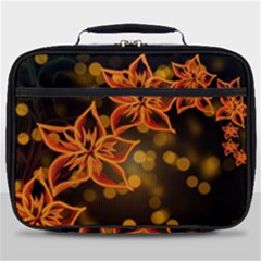 Flowers Background Bokeh Leaf Full Print Lunch Bag