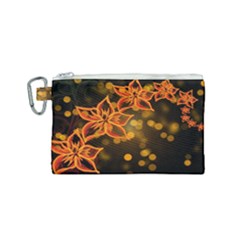 Flowers Background Bokeh Leaf Canvas Cosmetic Bag (small)