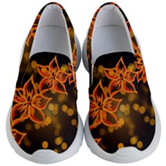 Flowers Background Bokeh Leaf Kids  Lightweight Slip Ons by Mariart