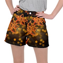 Flowers Background Bokeh Leaf Stretch Ripstop Shorts