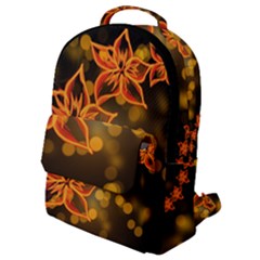 Flowers Background Bokeh Leaf Flap Pocket Backpack (small)