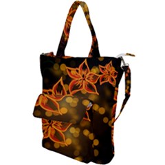 Flowers Background Bokeh Leaf Shoulder Tote Bag