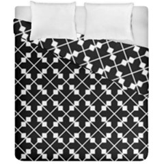 Black And White Fantasy Duvet Cover Double Side (california King Size) by retrotoomoderndesigns