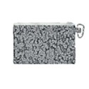 Black And White Abstract Canvas Cosmetic Bag (Medium) View2