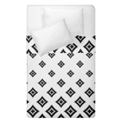 Black And White Tribal Duvet Cover Double Side (single Size) by retrotoomoderndesigns