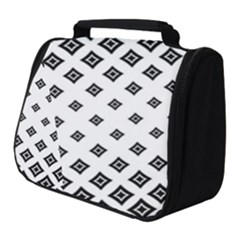 Black And White Tribal Full Print Travel Pouch (small)