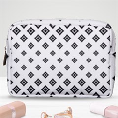 Black And White Tribal Make Up Pouch (medium)