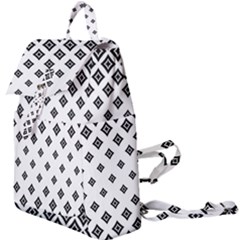 Black And White Tribal Buckle Everyday Backpack