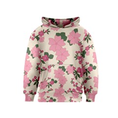 Floral Vintage Flowers Wallpaper Kids  Pullover Hoodie by Mariart