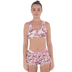 Floral Vintage Flowers Wallpaper Racerback Boyleg Bikini Set by Mariart