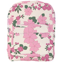 Floral Vintage Flowers Wallpaper Full Print Backpack by Mariart