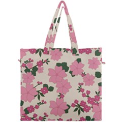 Floral Vintage Flowers Wallpaper Canvas Travel Bag