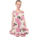 Floral Vintage Flowers Wallpaper Kids  Cross Back Dress View1