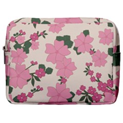 Floral Vintage Flowers Wallpaper Make Up Pouch (large) by Mariart