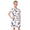 Dragonflies pattern Kids  Drop Waist Dress View1