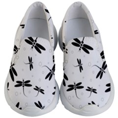 Dragonflies Pattern Kids  Lightweight Slip Ons by Valentinaart