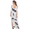 Dragonflies pattern Maxi Chiffon Cover Up Dress View2