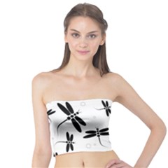 Dragonflies Pattern Tube Top by Valentinaart