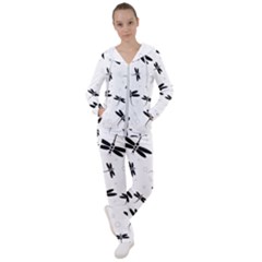 Dragonflies Pattern Women s Tracksuit