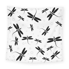 Dragonflies Pattern Square Tapestry (large) by Valentinaart