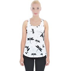 Dragonflies Pattern Piece Up Tank Top by Valentinaart