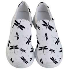 Dragonflies Pattern Women s Lightweight Slip Ons