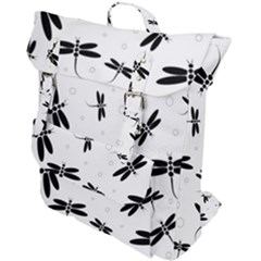 Dragonflies Pattern Buckle Up Backpack