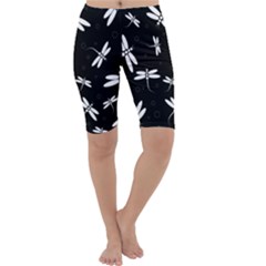 Dragonflies pattern Cropped Leggings 