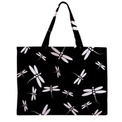 Dragonflies pattern Zipper Mini Tote Bag