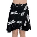 Dragonflies pattern Chiffon Wrap Front Skirt View1