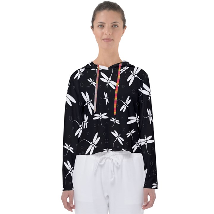 Dragonflies pattern Women s Slouchy Sweat