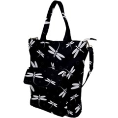 Dragonflies Pattern Shoulder Tote Bag