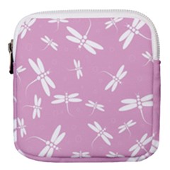 Dragonflies Pattern Mini Square Pouch by Valentinaart