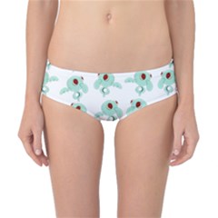 Squidward In Repose Pattern Classic Bikini Bottoms by Valentinaart