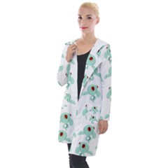 Squidward In Repose Pattern Hooded Pocket Cardigan