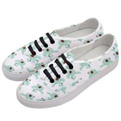 Squidward In Repose Pattern Women s Classic Low Top Sneakers by Valentinaart