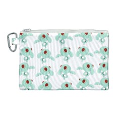 Squidward In Repose Pattern Canvas Cosmetic Bag (large)