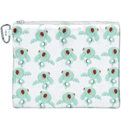 Squidward In Repose Pattern Canvas Cosmetic Bag (xxxl)