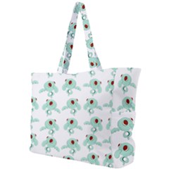 Squidward In Repose Pattern Simple Shoulder Bag