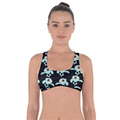 Squidward In Repose Pattern Got No Strings Sports Bra by Valentinaart