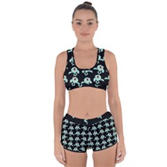 Squidward In Repose Pattern Racerback Boyleg Bikini Set by Valentinaart