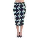 Squidward In Repose pattern Velvet Midi Pencil Skirt View1