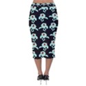 Squidward In Repose pattern Velvet Midi Pencil Skirt View2