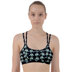 Squidward In Repose Pattern Line Them Up Sports Bra by Valentinaart