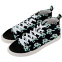 Squidward In Repose pattern Men s Mid-Top Canvas Sneakers View2