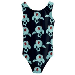 Squidward In Repose Pattern Kids  Cut-out Back One Piece Swimsuit