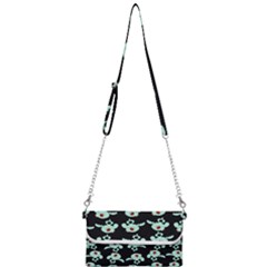 Squidward In Repose Pattern Mini Crossbody Handbag