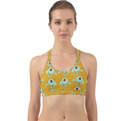 Squidward In Repose Pattern Back Web Sports Bra by Valentinaart