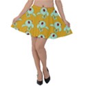 Squidward In Repose pattern Velvet Skater Skirt View1